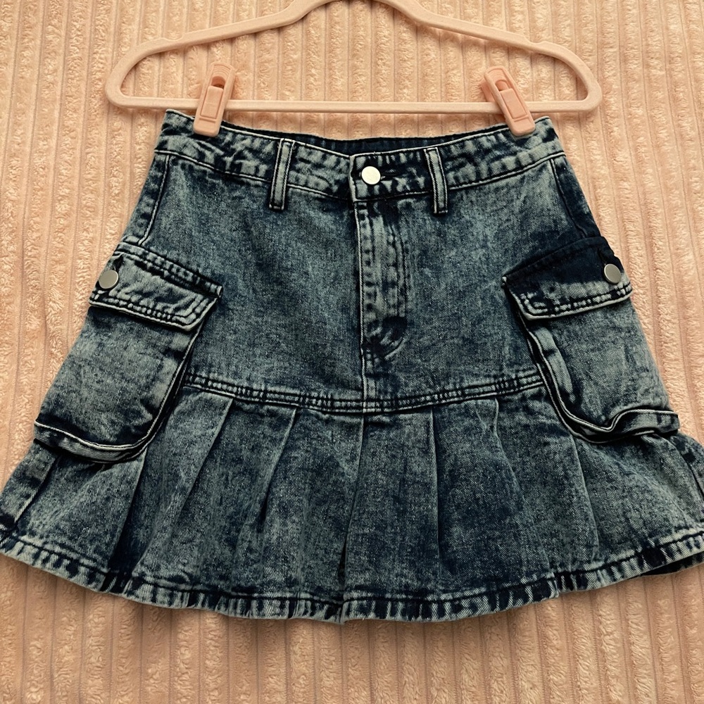 Blue Denim Skirt from SHEIN Medium